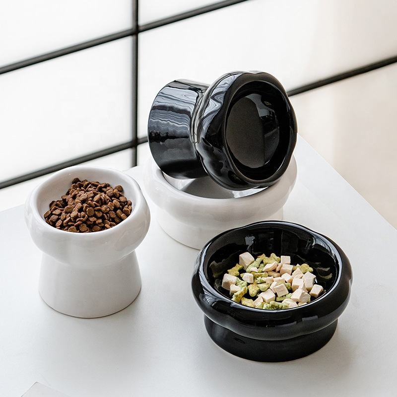 Cat Food Bowl Large Caliber Water Bowl Diagonal Ceramic Bowl Pet bowl  dog bowl 