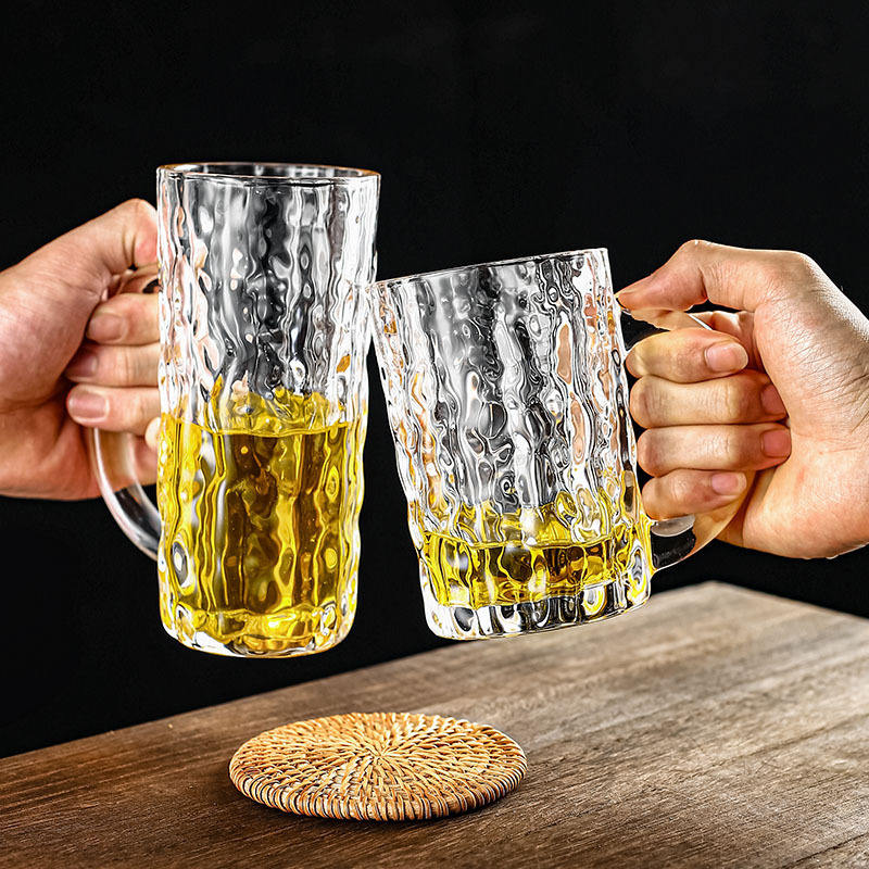 Factory Wholesale Party Round Shape 16oz Custom Beer Mugs Glasses Beer Mug With Handle