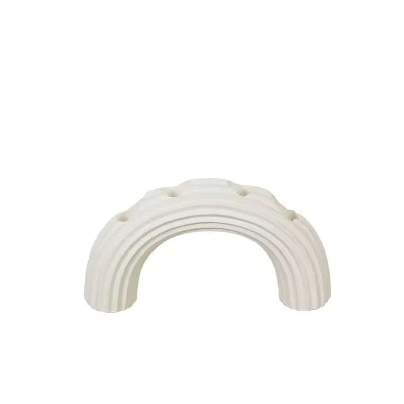 Nordic Candle Stand Decoration Ornament Candle Burning Display Wedding Party White Ceramic Candlestick Holder