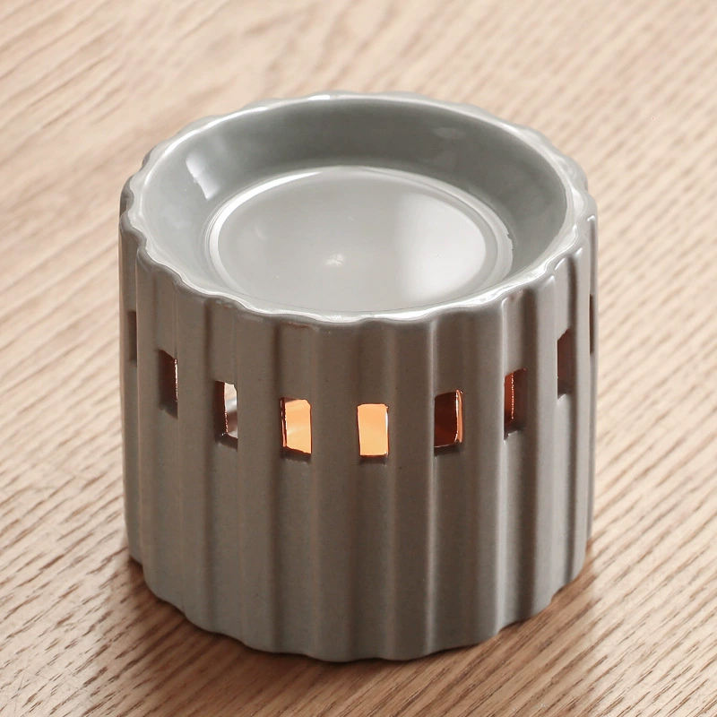 Modern Design Fragrance Ceramic Oil Burner Wax Melt Warmer Tealight Candle Holder
