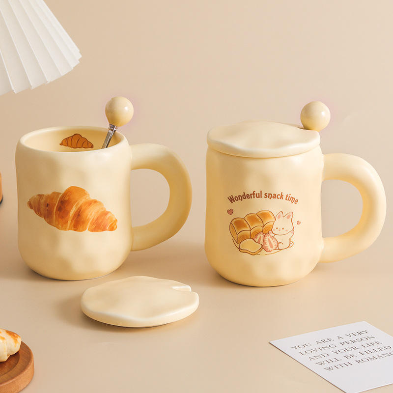 Mug Cup Ceramic Office Milk Cute Mugs Ceramic Coffee Coffee Cup Creative Cup Ceramic Mug with Lid