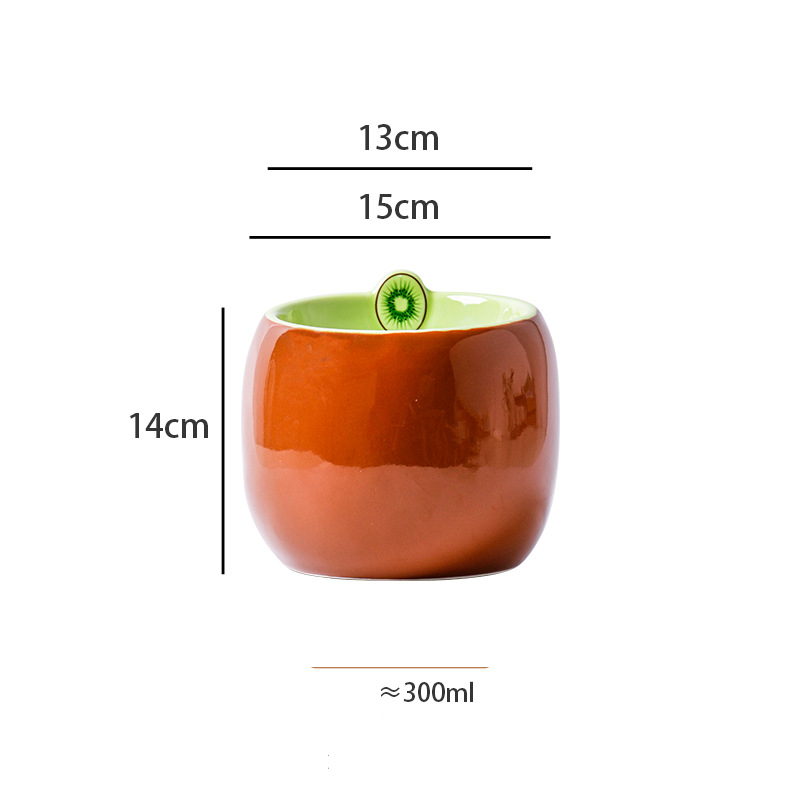 Fabricant Bol Alt Amb Disseny de Fruites Protegeix el Coll de Ceràmica Per a Gats i Gossos