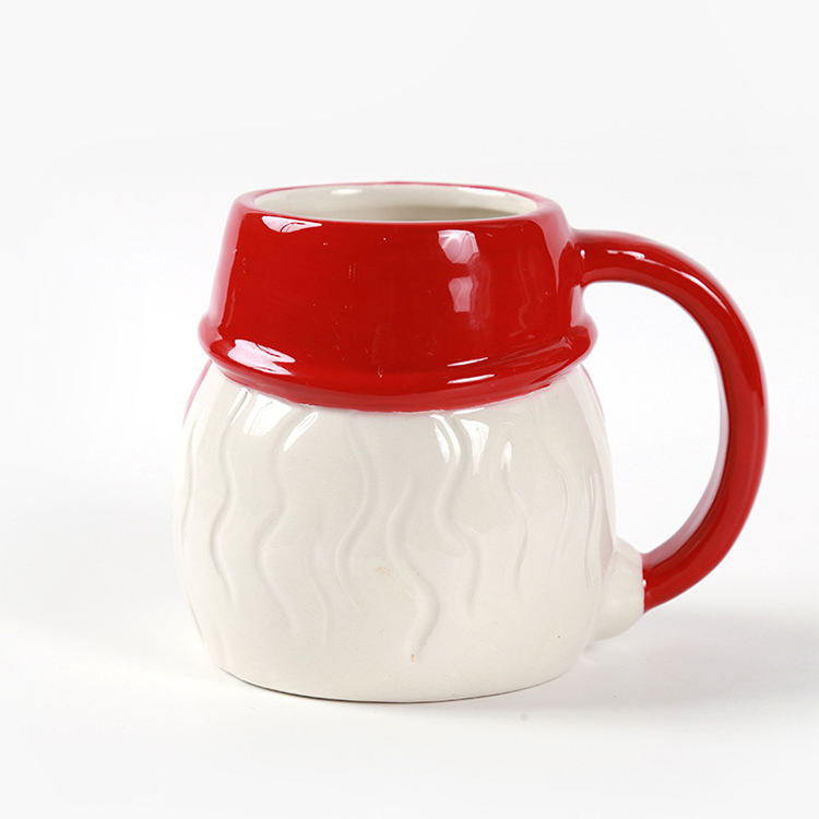 Recommend Christmas Decoration Santa Claus Ceramic Mug Milk Mug for Christmas Home Decoration