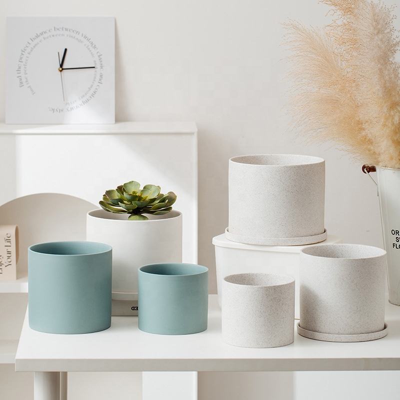 Modern Ceramic Succulent Pot Various Styles Indoor Herb Planter and Flower Pots for Garden Home Decor