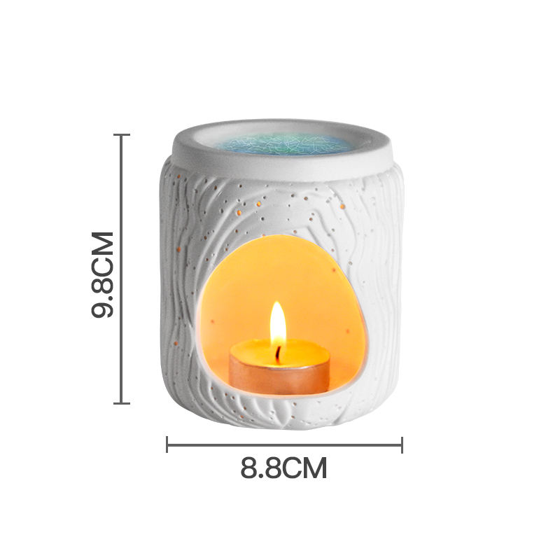 Nuovo Design Multifunzione Porta Tè in Ceramica, Bruciatore per Oli Essenziali e per Cera in Aromaterapia