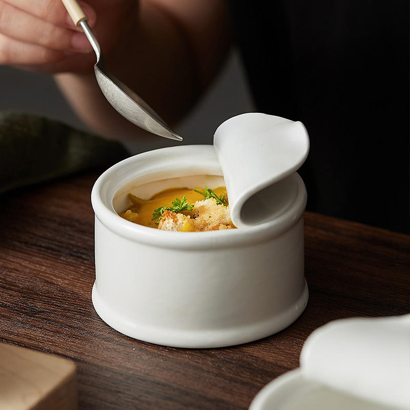 Creative Pottery Bowls Cans Shape Ceramic Tableware for Men and Women Gifts Ideas Porcelain
