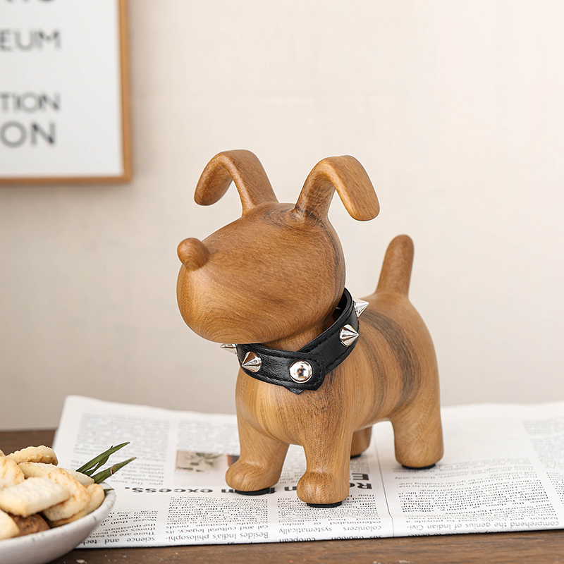 Cute Dog Ornament Puppy Ceramic High-value Bathroom Living Room Ornament Storage Ornament