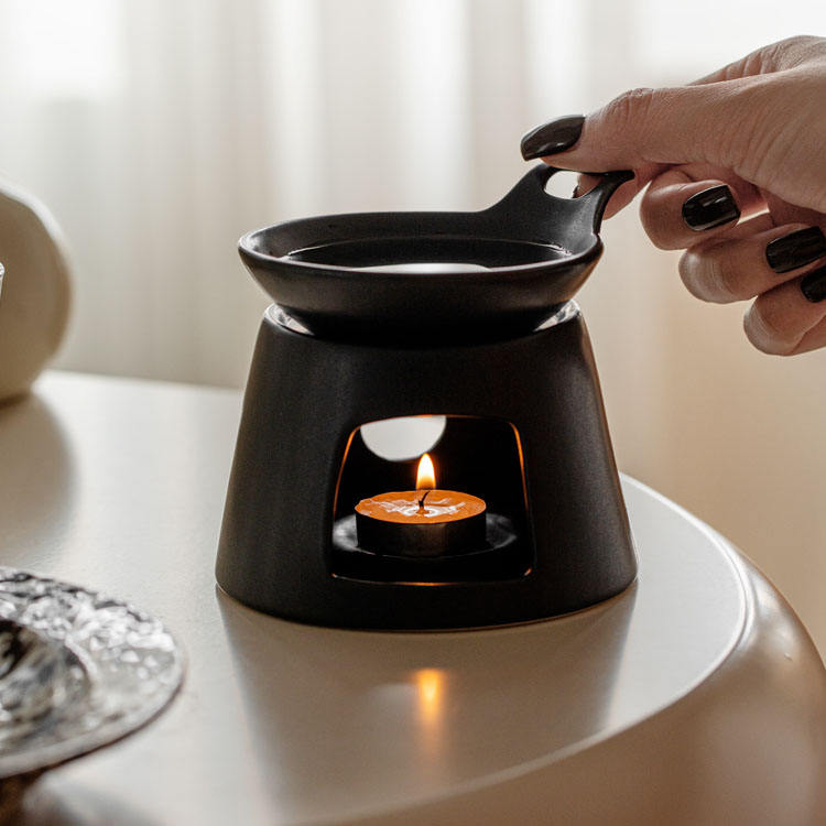 Custom Square Ceramic Wax burner Oil burner Incense burner for Home Decoration