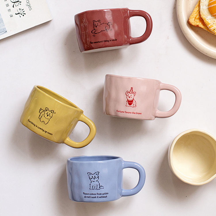 Hot Sale Porcelain Coffee Mug Espresso Ceramic Cup Coffee Tea Cup and Saucer Set Modern Tea Cup Set