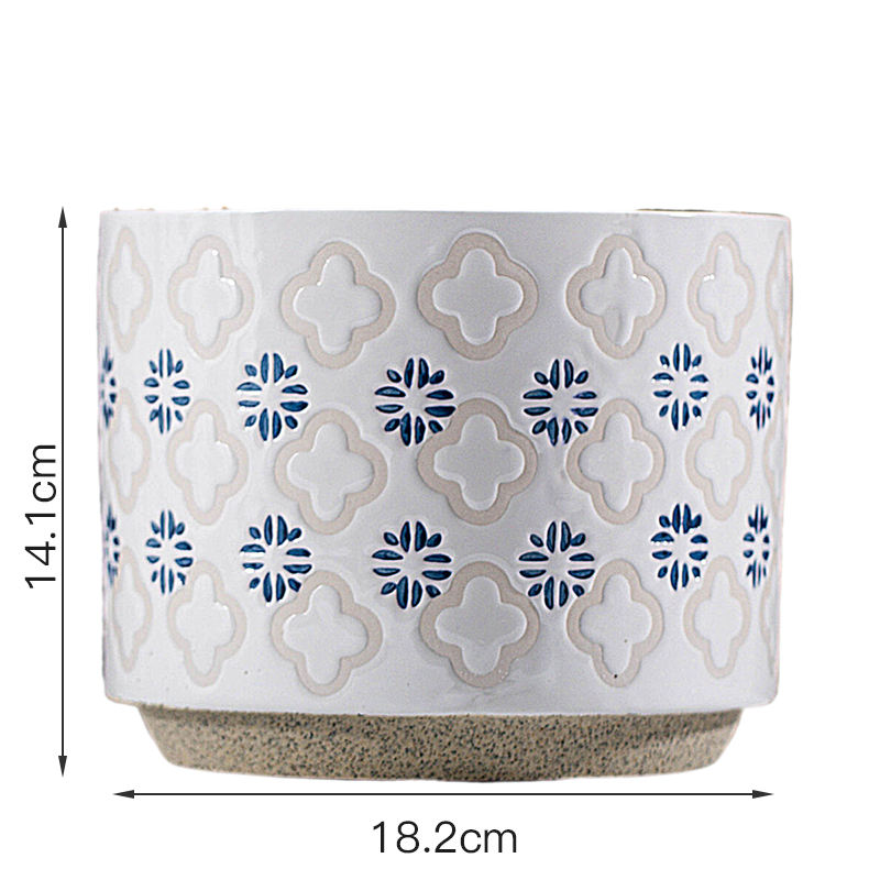 Hot Selling Home Garden Decor Indoor Outdoor Succulent Flower Green Plant Pots Ceramic Pots Planter
