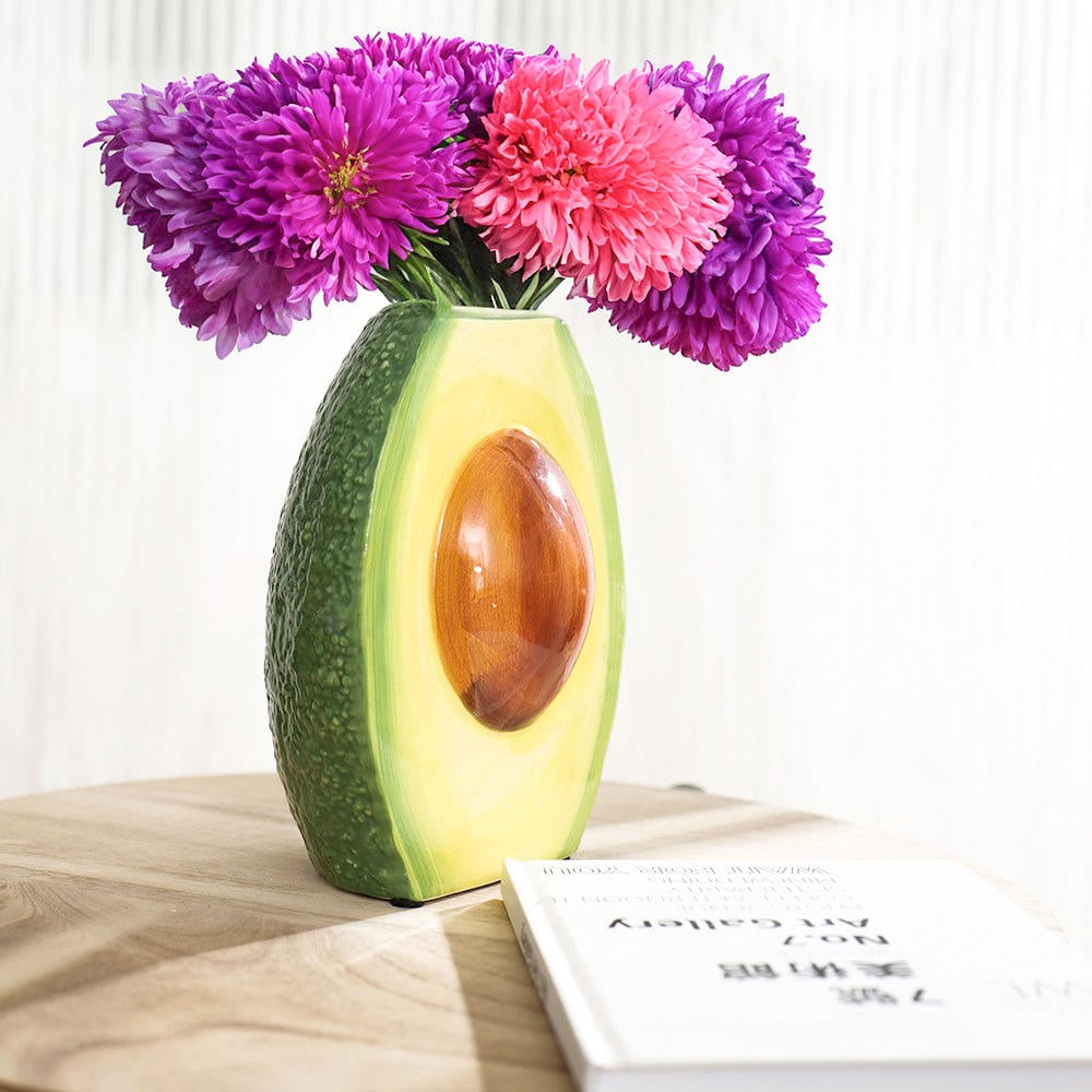 Unique Design Avocado Decoration Ceramic Vase Living Room Table Decoration Home Decoration Flower Vase