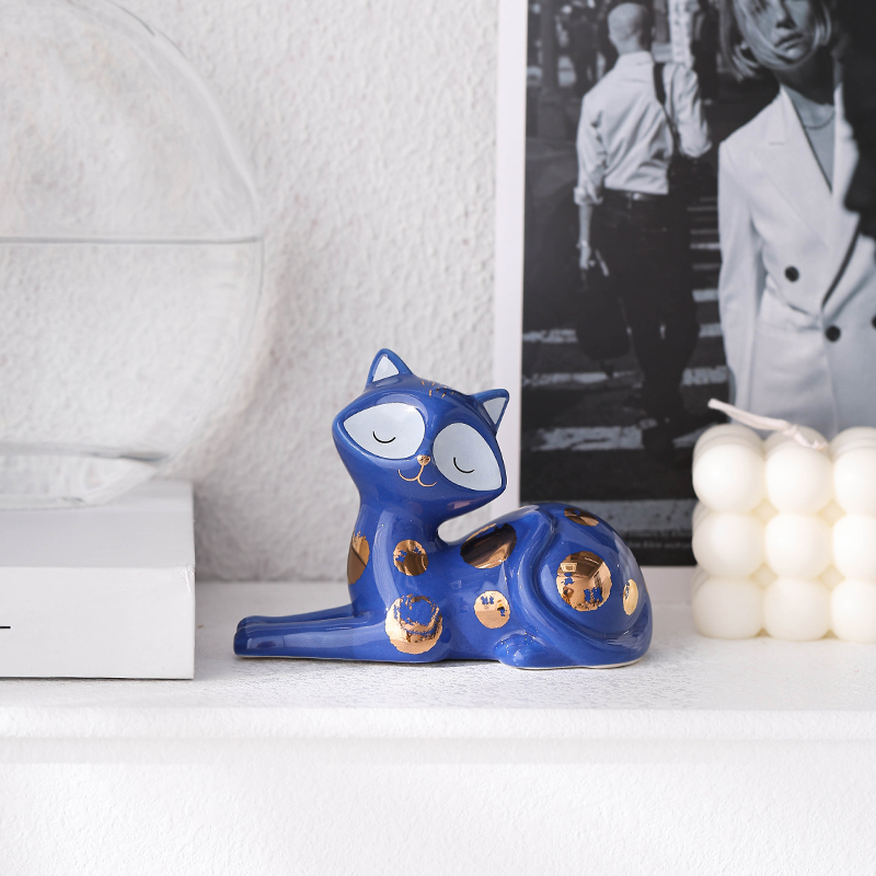 Ceramic Kitten Arrangement Cute Small Arrangement Ceramic Arrangement Gift Cat