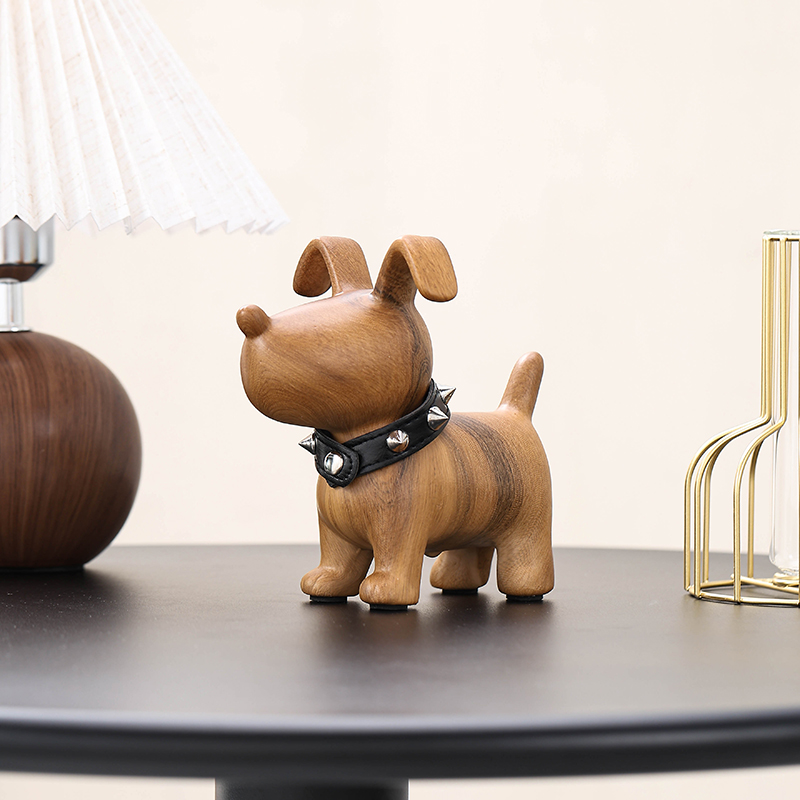 Cute Dog Ornament Puppy Ceramic High-value Bathroom Living Room Ornament Storage Ornament