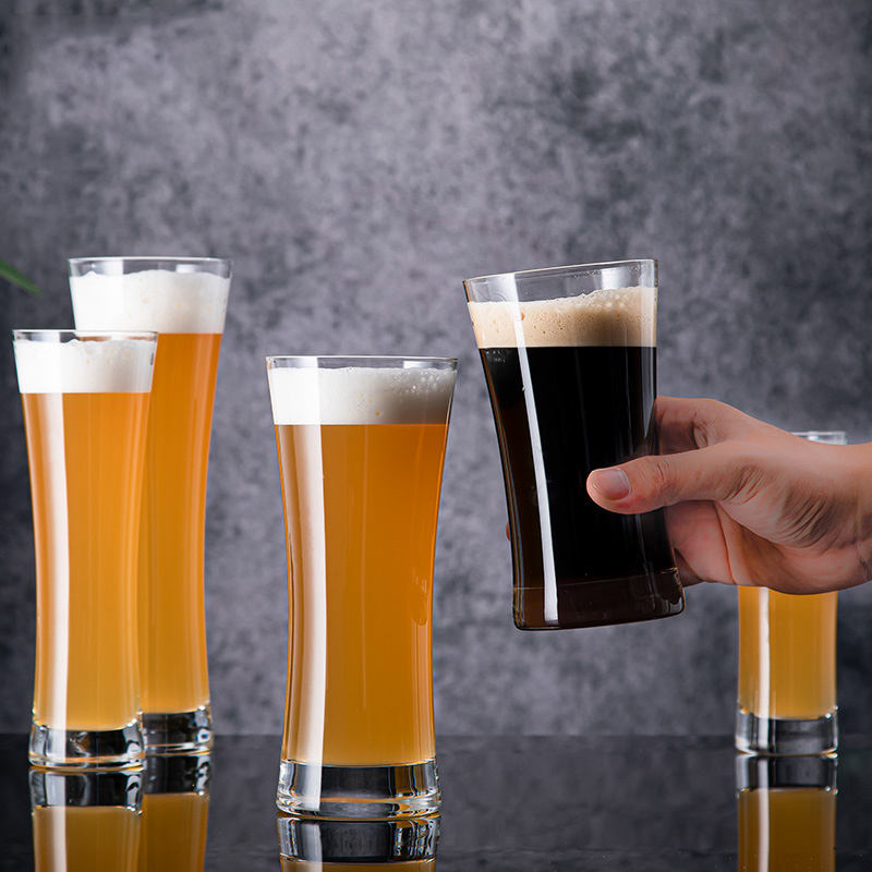 Round Pilsner Glasses Highball Craft Beer Glass Bierglas Drinking Wheat Beer Glass Cups