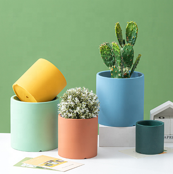 Best Seller Garden Home Decoration Colorful Nordic Tea Wholesale Ceramic Flower Planter Plant Pots