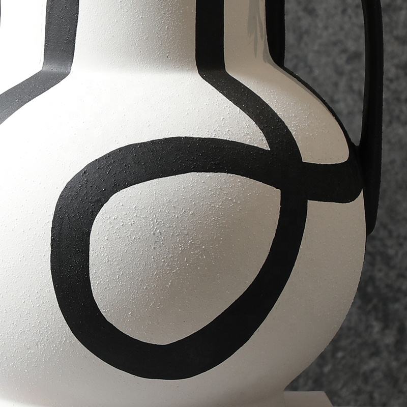 Flolenco Handpainting Ceramic Vase Home Decor Interior Table Livingt Room Decoration Ceramic Flower Vases