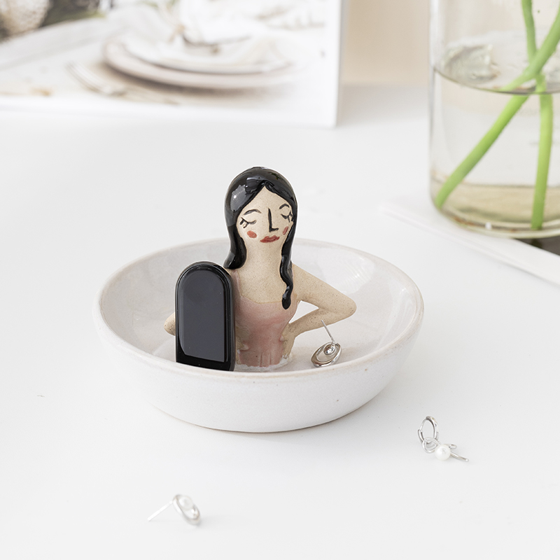Ceramic Tray Jewellery Tray Entryway Storage Tray Furniture Jewelry Ornaments