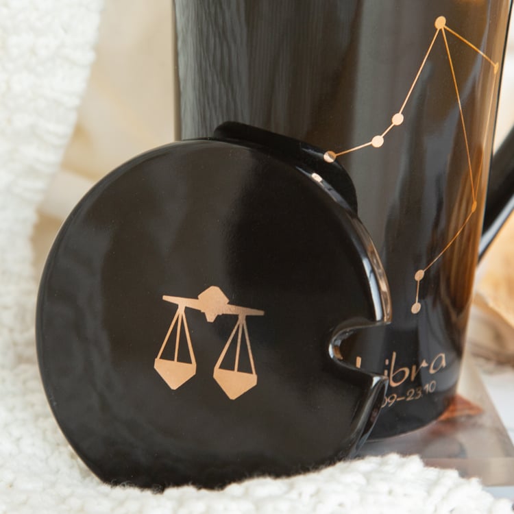 Constellation Couple Gift Mug Sublimation Ceramic Coffee Cups With Lid