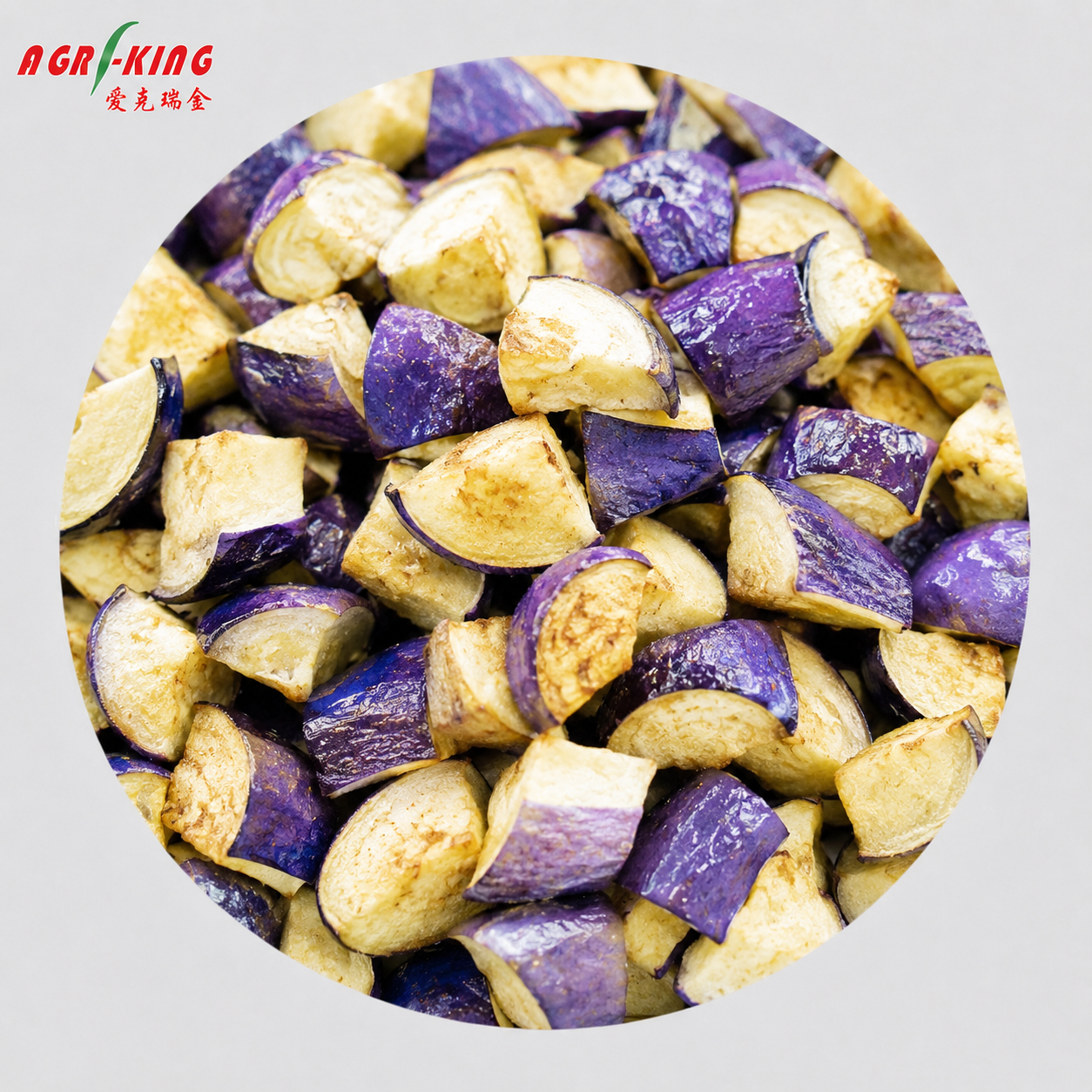 Frozen Roasted Eggplant Chunks