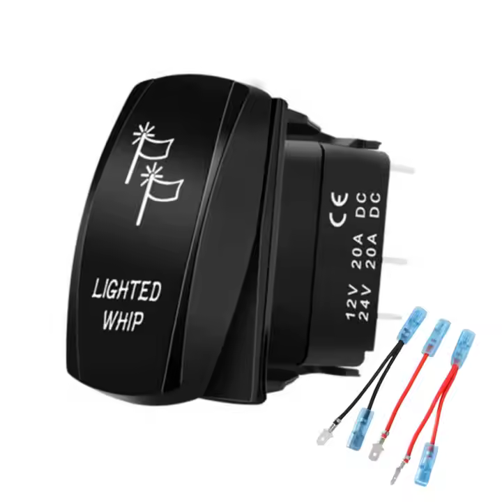 12V 24V On Off Custom Rocker Power Switch Waterproof Carl-Ing 5 Pin Led Light Toggle Switches