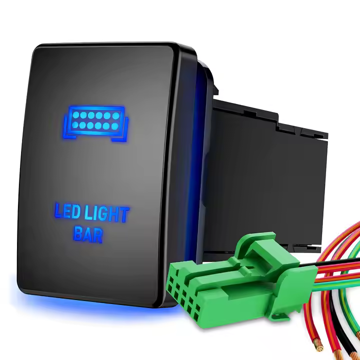 Spínač s tlačítkom pre LED svetelné pásy v aute 12V S ON / OFF spínačom s konektorovou súpravou