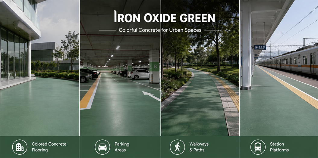 Iron Oxide Green 5605 Pigment | Inorganic Olive Green Pigment for Construction & Coatings