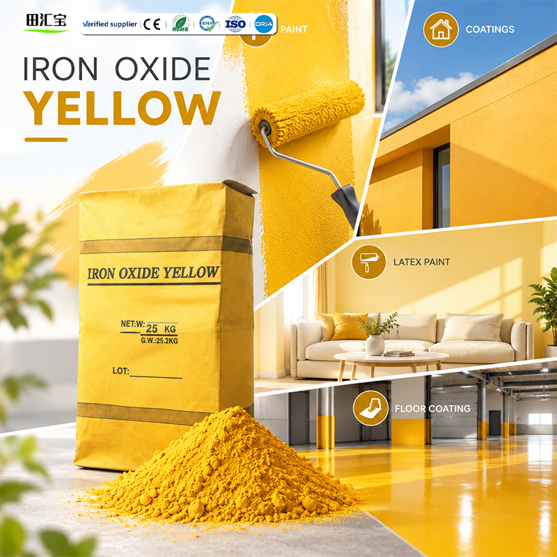 Iron Oxide Yellow Pigment for Paving Blocks, Concrete and Industrial Applications
