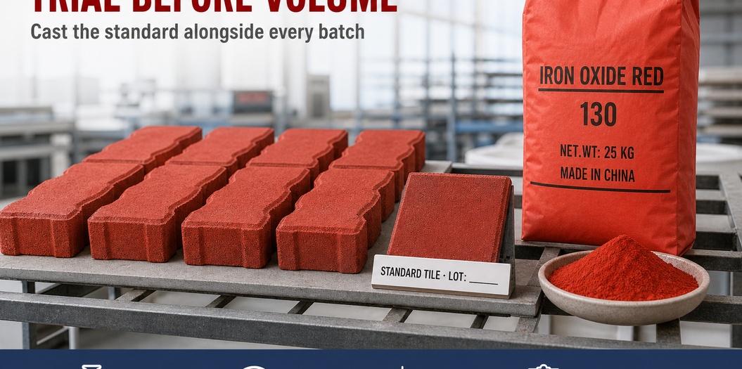 Iron oxide pigment color matching illustration 4