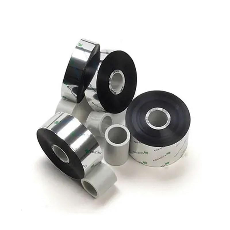 Domino thermal transfer ribbon V400005 V-WR1-BK-55-650- WR1-BLACK 55X650 BOX OF 25-PLASTIC CORE