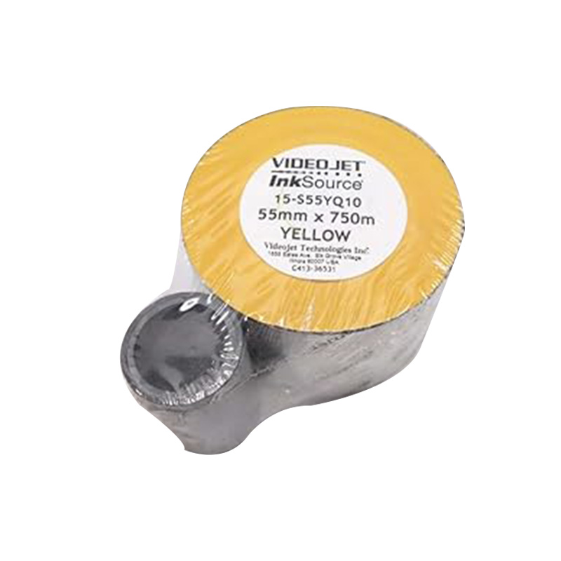Thermal transfer ribbon 15-S55YQ10  55*750 For Videojet 