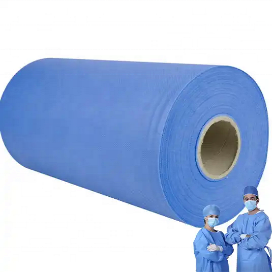 40g 50g SMMS PP Spunbond 180cm Non-woven Fabric Roll