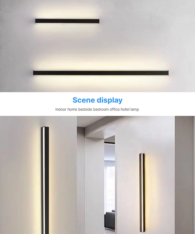 diy rectangle aluminium led wall light-2
