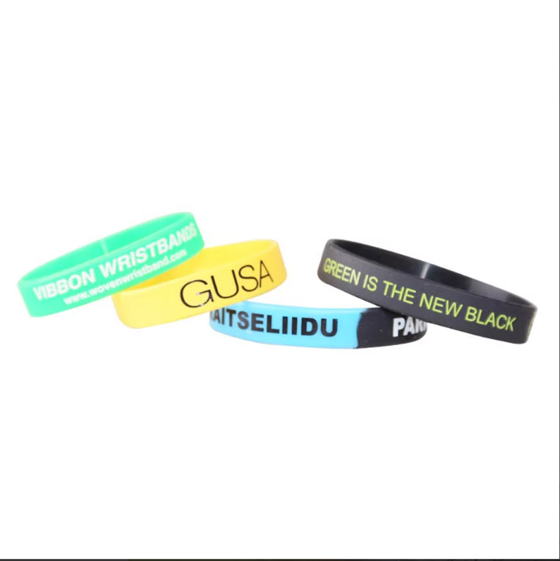 What are the practical uses of silicone bracelets?