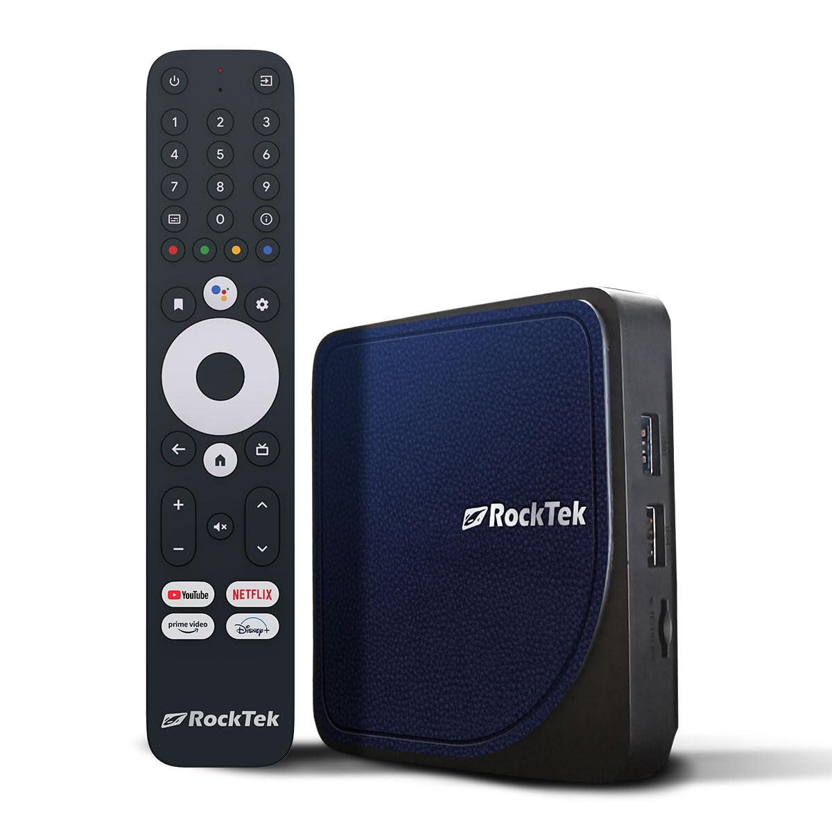 RockTek G2 4K Android TV 11 Amlogic S905X4-K WiFi6 BT 5.0 4GB DDR4 32GB eMMC Streaming Box Google Certified TV Box