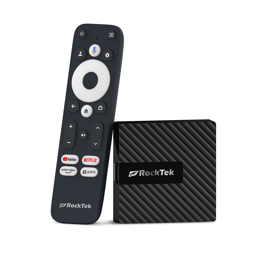 ELEBAO GB1 RockTek Google Certified Android 12 4K Streaming TVDongle  with Dolby Version Atoms 4K Netflix 