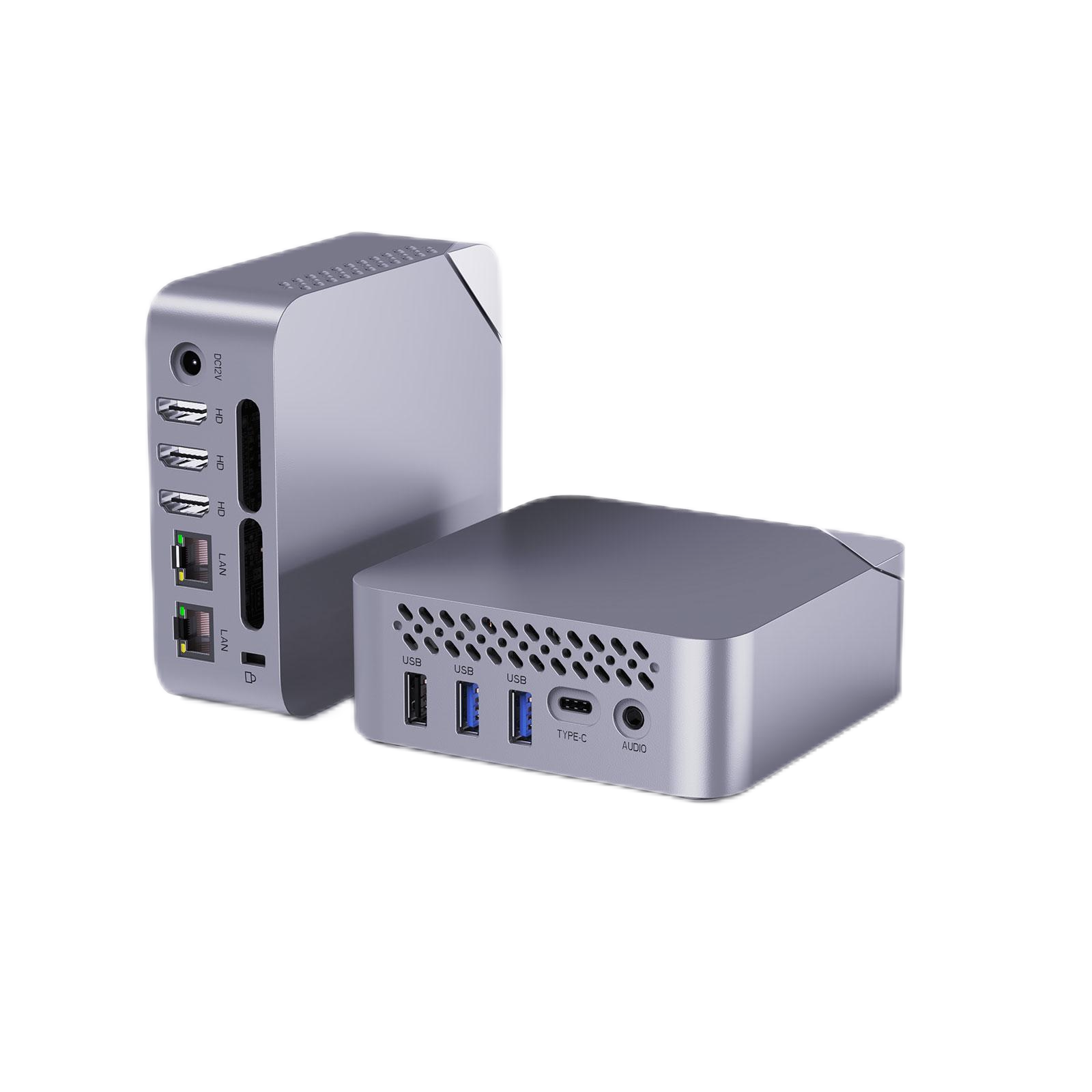 Elebao Новый N95/N100/N97/N150 Двойной Lan Настольный Мини ПК Без DDR и SSD 4-х Дисплейный Компьютер