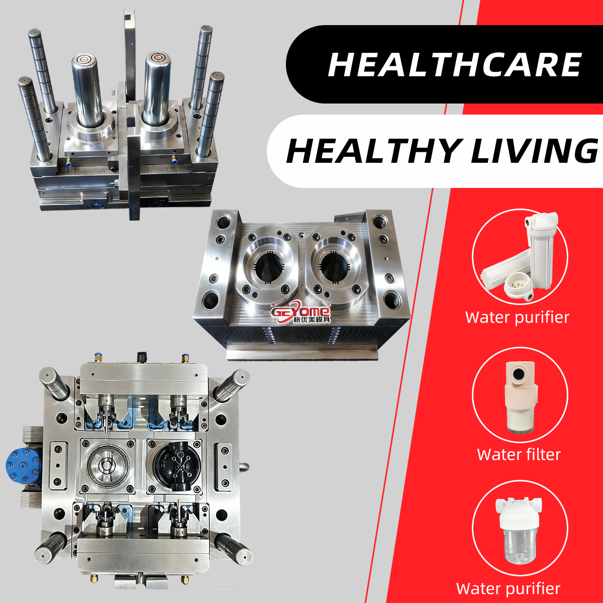 Superior Cleanroom Compliant Medical Water Purifier Injection Mould for Healthy Living Biotech Device Sector