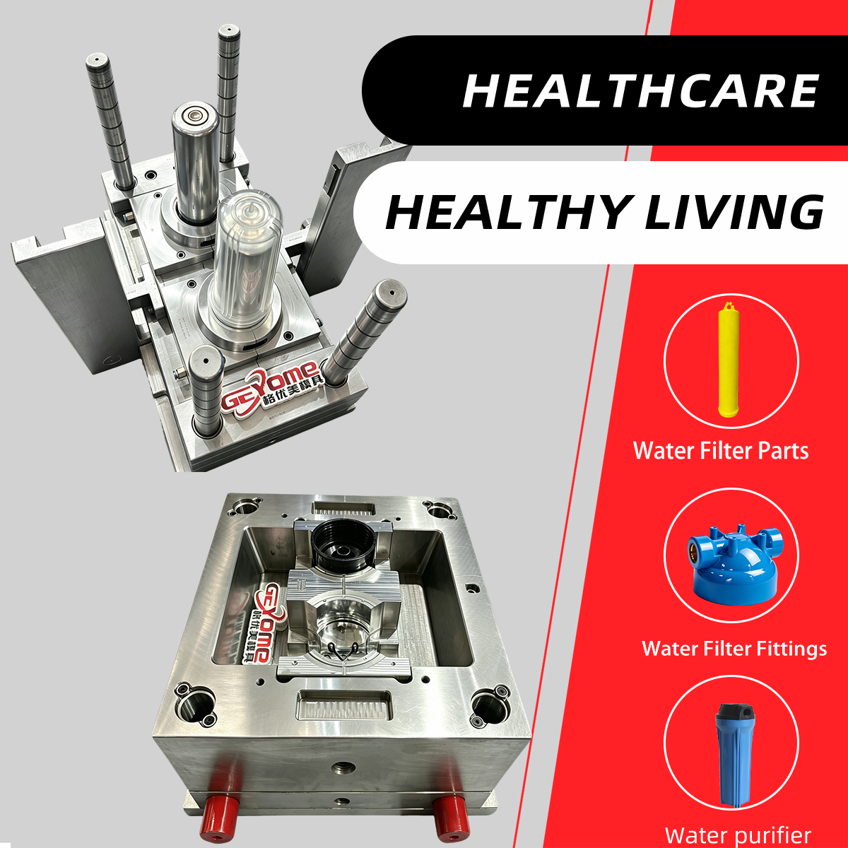 Maaasahang Mataas na Output na Hot Runner Medical Infusion Filter Injection Mold para sa Pagmamanupaktura ng Medical Infusion Accessories