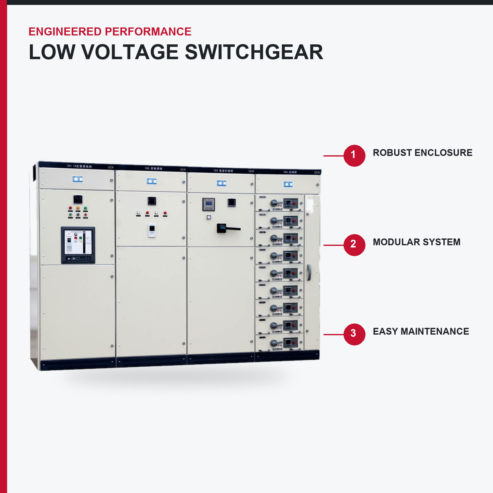 GCK-Auszugsmotorsteuerzentrale – 400 V / 415 V