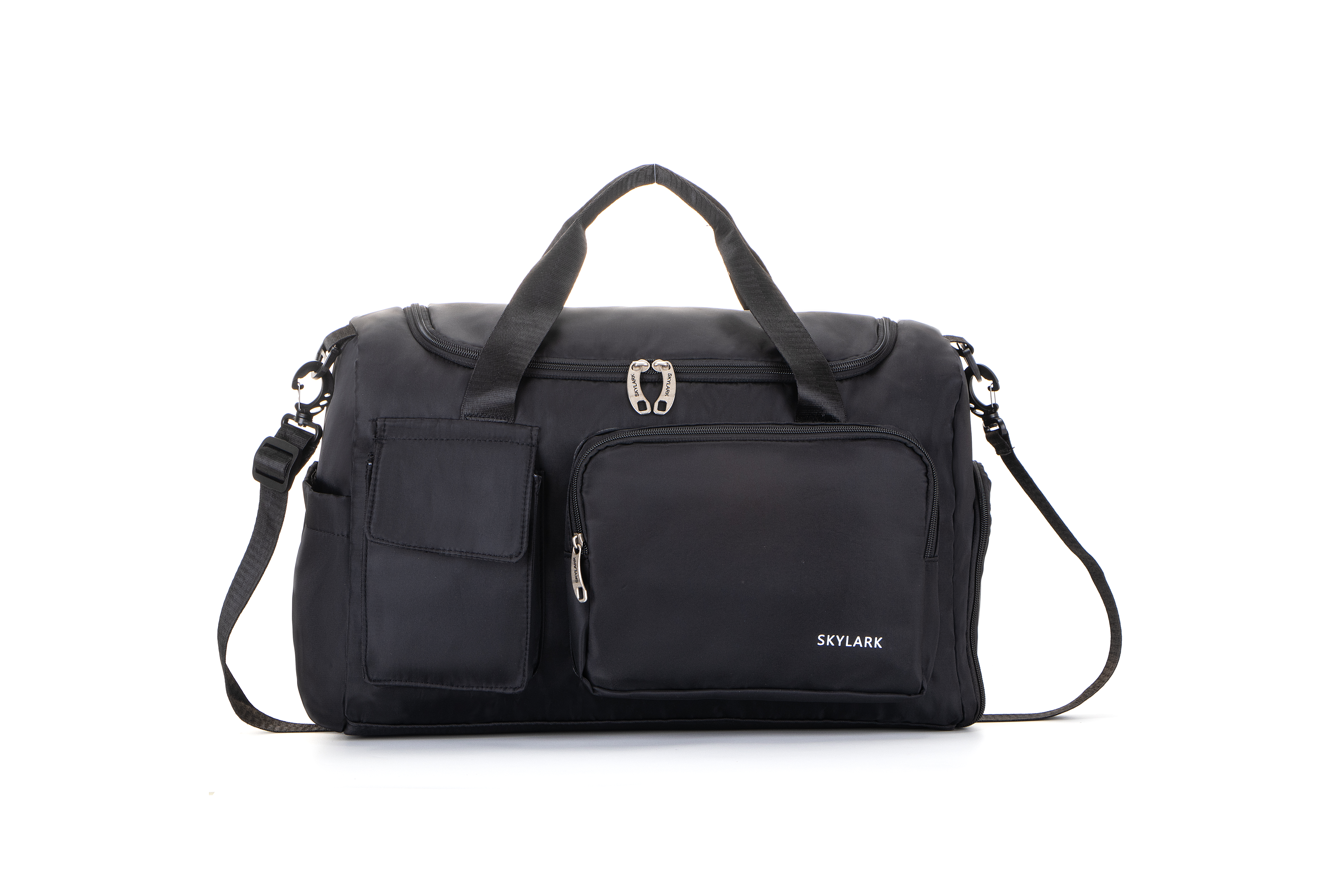 Womens Mens Sports Gym Bag Duffle Bag with Shoes Compartment, Weekend Travel Bag Overnight Bag, Water Resistant Holdall Hospital Bag for Swimming