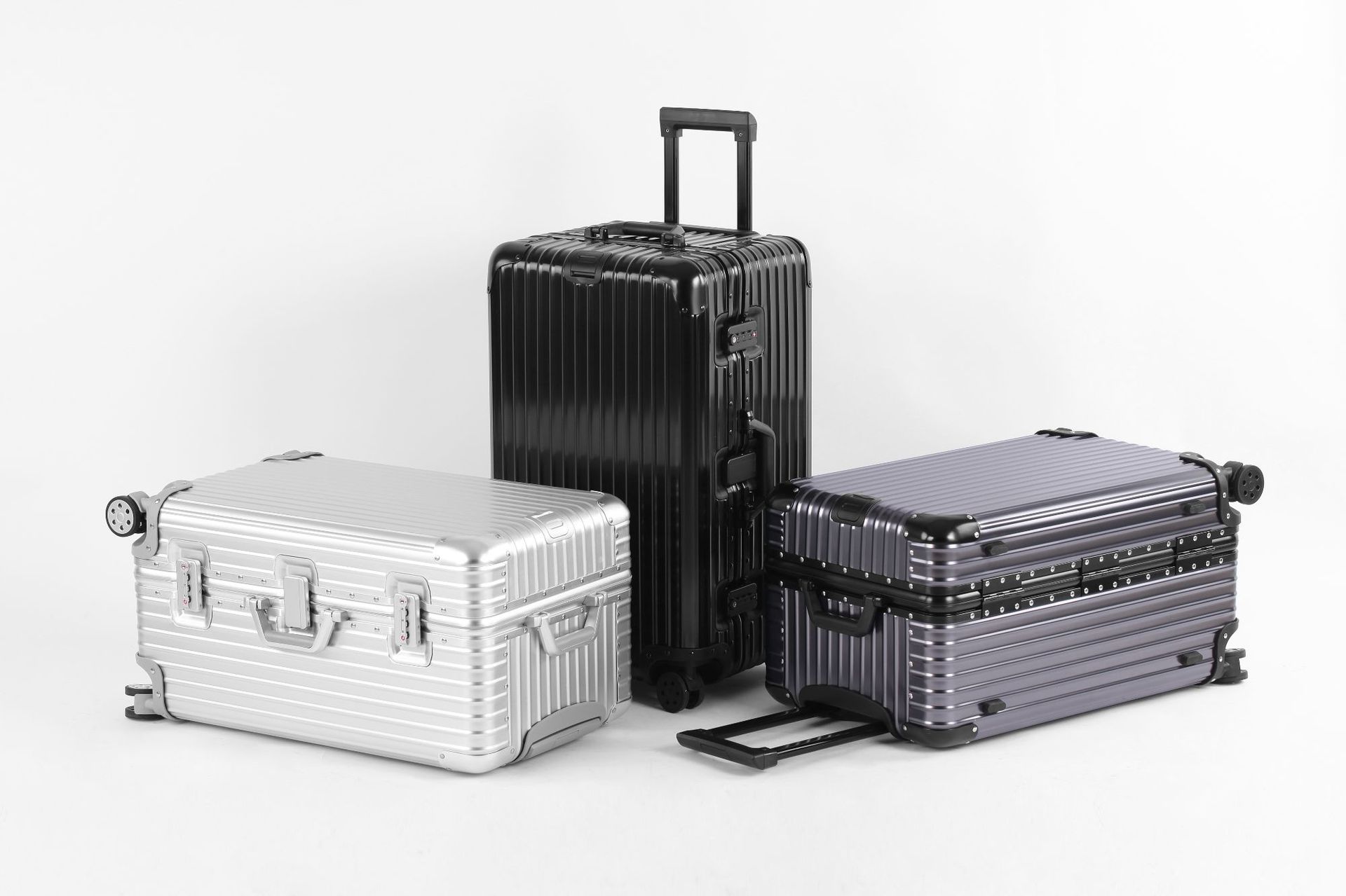customized 20 30 inch large capacity spinner rolling luggage waterproof pc with tsa password lock-6