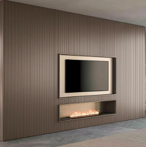 Melinco PVC New Launch Small Slat Fluted 3d Design Interior Decoration Waterproof Easy Clean and Installation Wall Panel