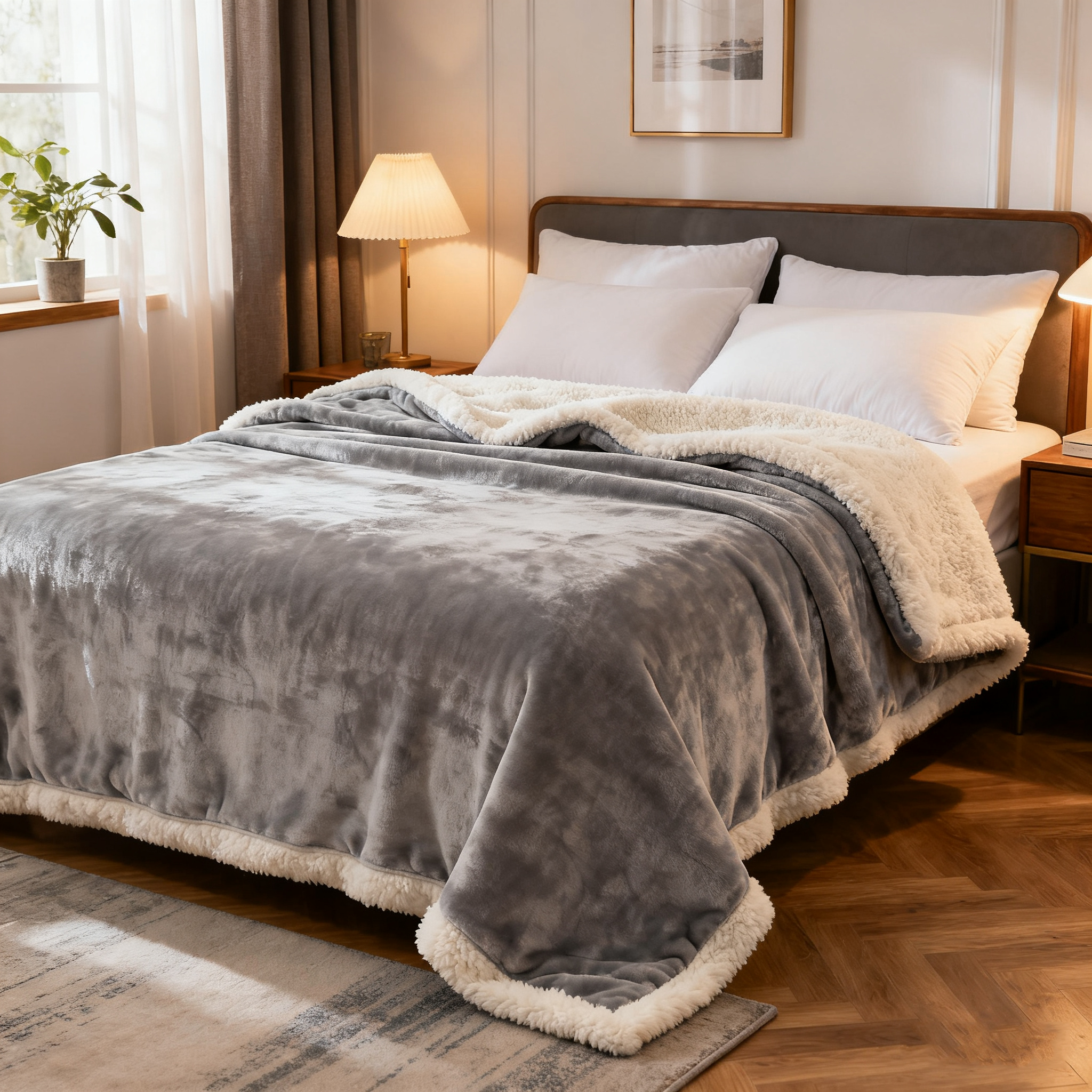 Blanket-Solid Flannel Fleece