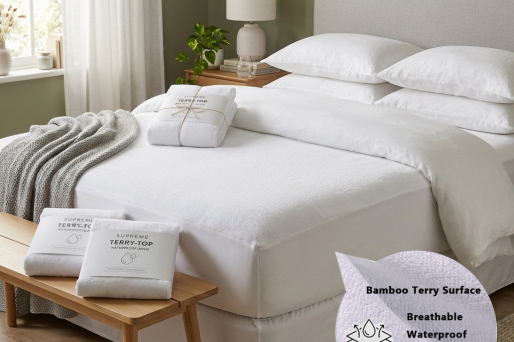 Bamboo Terry Waterproof Mattress Protector: The Cool, Quiet & Leak-Proof Solution
