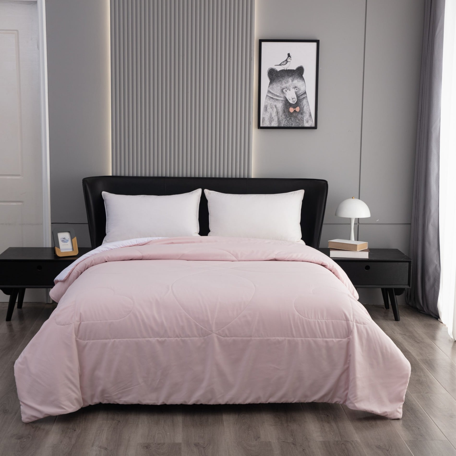 Reversible Quilted Comforter-Microfiber
