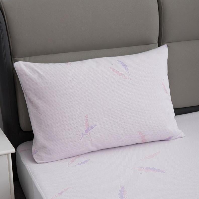 Waterproof Polyester Jacquard Lavender Infused Pillow Protector