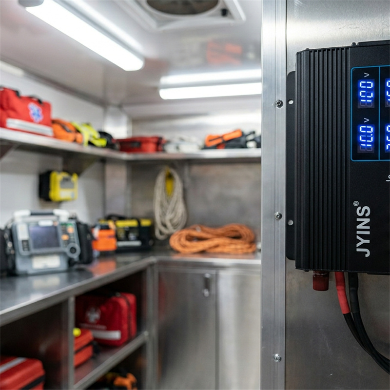 Why are 'High-Frequency' Inverters the preferred choice for portable emergency response trailers?