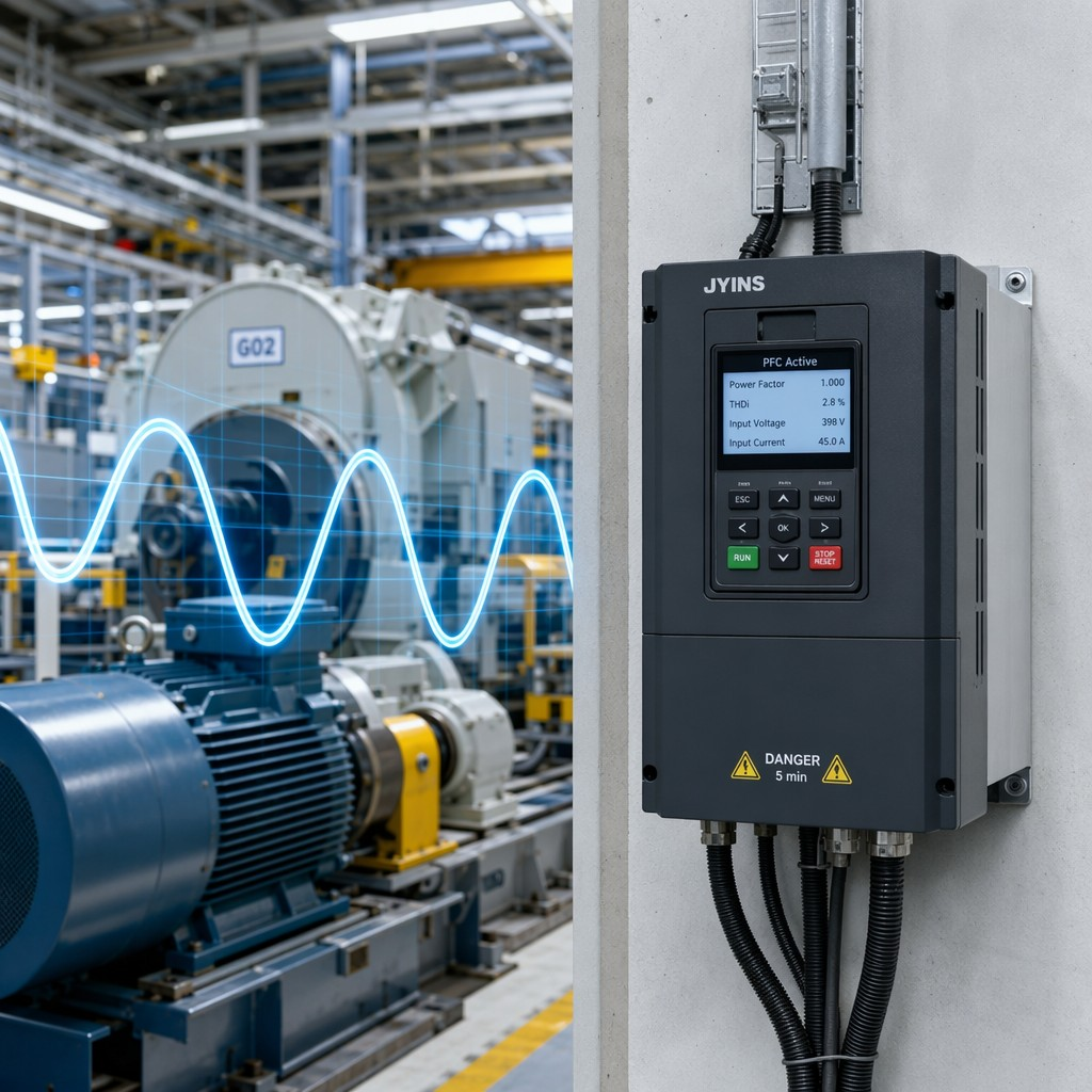 Why Is Active Power Factor Correction (PFC) in JYINS Industrial-Grade Inverters Critical to Reducing THD for Motor-Driven Machinery?