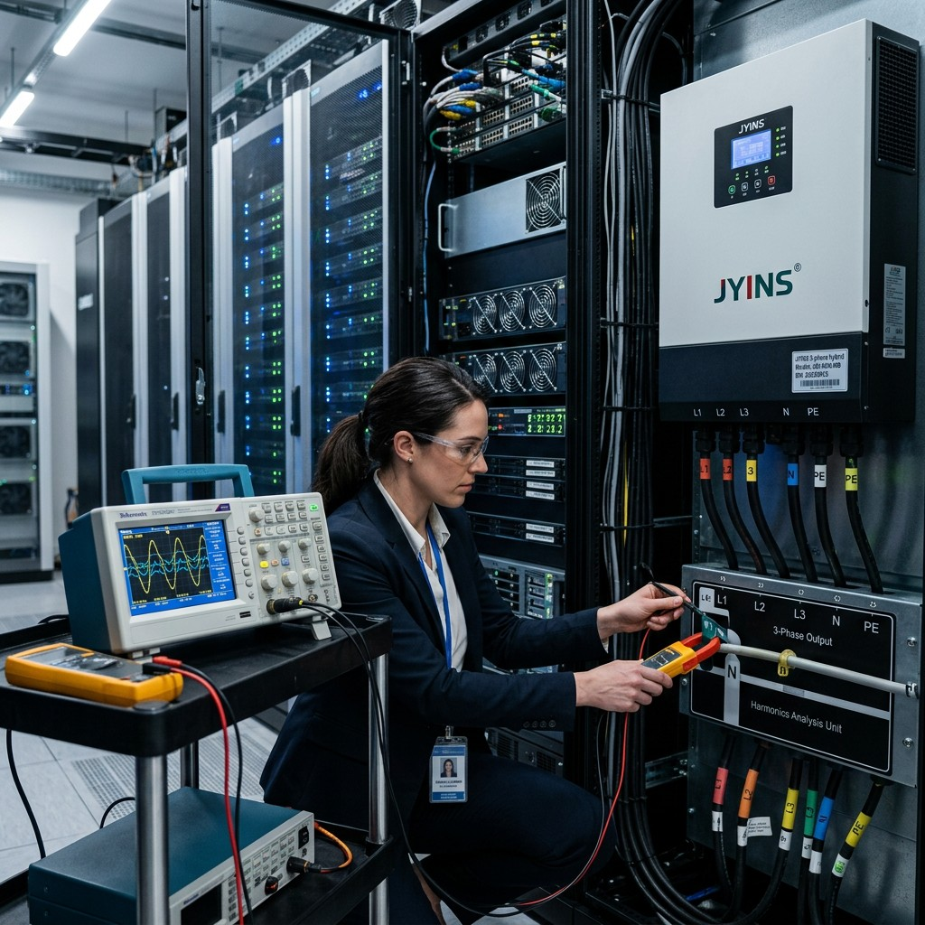 How to Troubleshoot High Neutral Current in 3-Phase Hybrid Inverter Systems Powering Heavy Nonlinear Office Loads?