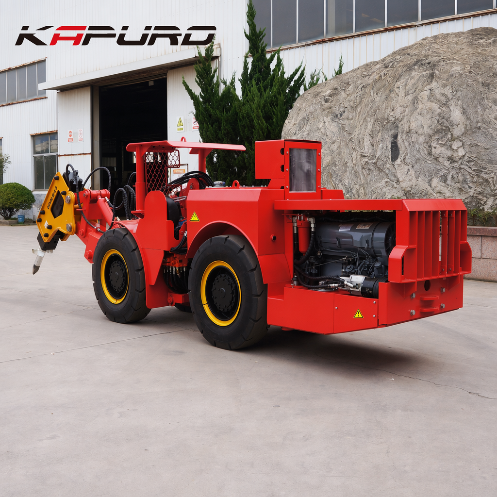 Kapuro Compact Flexible Mining Machinery Tunnel Crushers Low-profile Jaw Crusher with Pump Bearing Rock Breaker